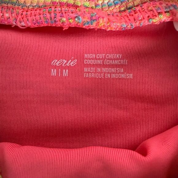 Aerie Medium High Cut Cheeky Bikini Bottom NEW - Picture 6 of 6